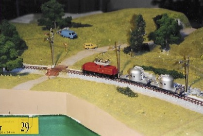 Un train marchandise en HOm